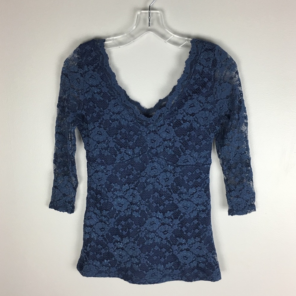 Boston Proper Stretch Lace Top